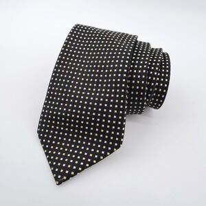 Donald Trump Signature Geometric Silk Tie Black Long Mens One Size
